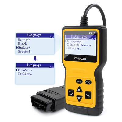 OBD2读码卡V310 CAR Diagnostic Tool汽车故障诊断仪 多国语言all