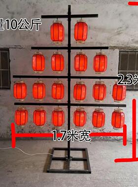 婚庆新款道台具中式路仿引道具摆件舞030201布置风支持铁艺古灯古