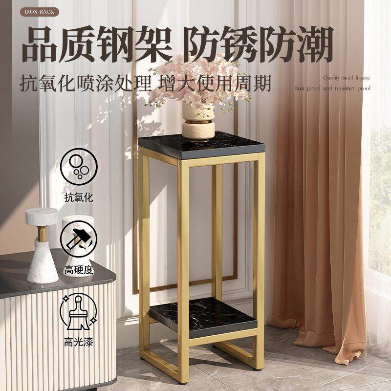 简约室内家用铁艺花架多肉吊兰花架子户外阳台花盆置物架一件起批