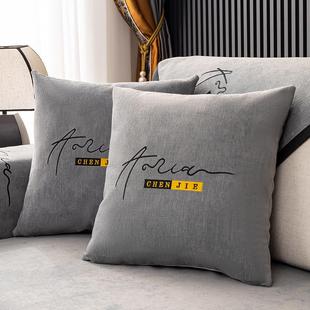 马年抱枕2026新款套简约现代雪尼尔靠垫四季通用沙发床头靠枕大号