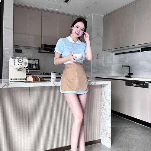 好利来制服辣妹短裙COS服 显瘦御姐风格Tagkita均码弹力连衣裙套