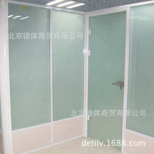 白色铝合金成品办公隔断86款 饰 铝合金成品隔断屏风隔音墙隔断装