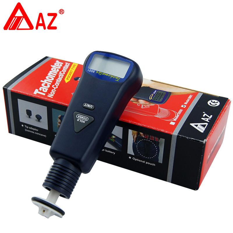 衡欣AZ8001接触式转速表 数显转速计手持转速仪 电机转速测速仪