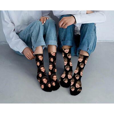 Custom Socks with Photo Personalized Face Socks for Men Wome