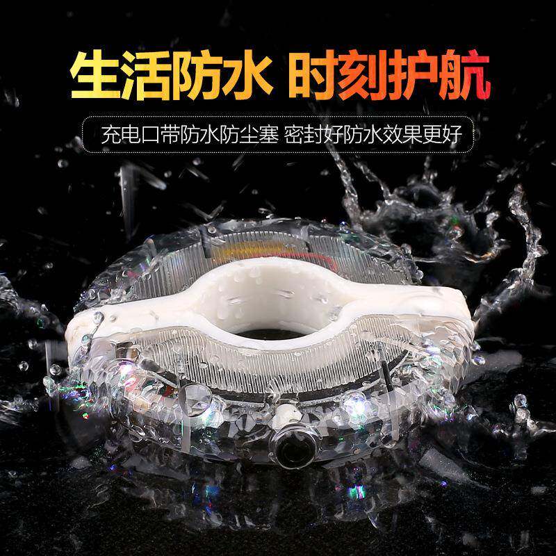 儿童平衡车车灯自行车车轮装饰花鼓灯七彩轮胎灯夜光夜骑