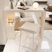 客厅条桌沙发长休闲简约桌桌吧台板家用岩隔断吧台小高脚迷你阳台