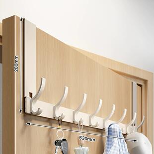 门后挂钩挂衣架免打孔置物架卧室高门上衣服挂衣钩门口门背式挂包