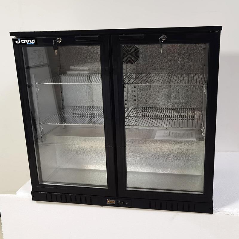 Davic嵌入式商用饮料啤酒台下小型风冷无霜展示柜酒吧台冰箱冷藏