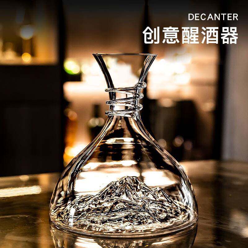 高端大气缠丝款红酒醒酒器创新水晶红酒杯分酒壶浪漫酒具家用套装