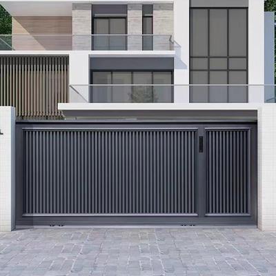 定制铝合金别墅庭院大门户外电动平移门小区车库门农村自建房院门