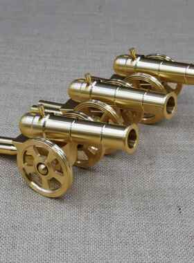 黄铜大炮摆件大炮模型意大利炮风水铜炮家居饰品公司开业礼品摆件