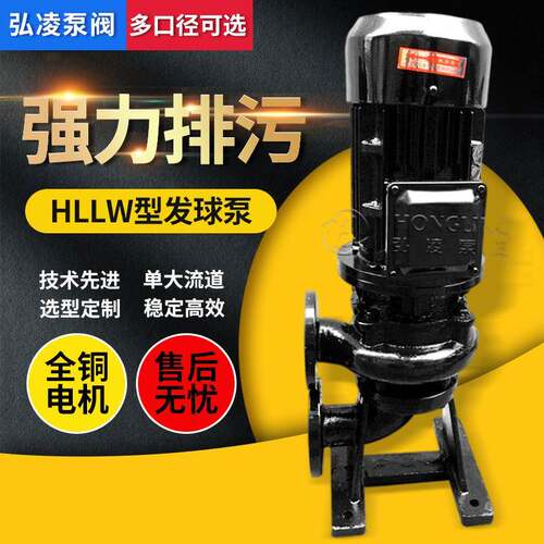 发球泵铸钢立式发球泵HLLW50-15-25-2.2立式发球泵