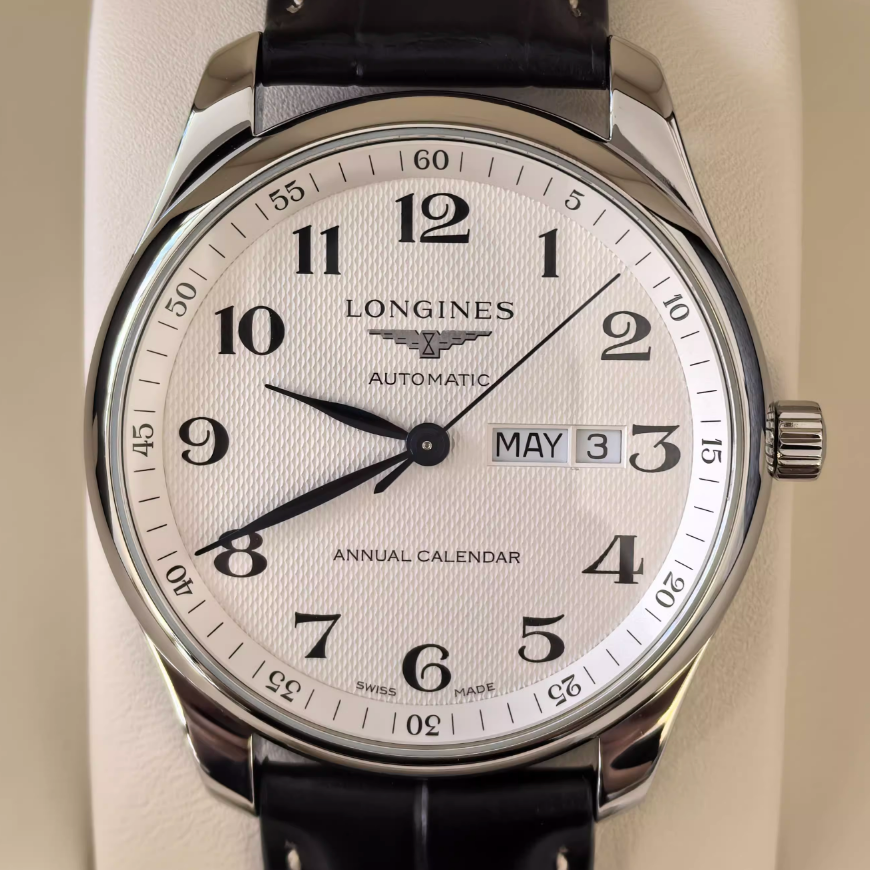 盒证9.8新 浪琴名匠系列精钢自动机械手表42MM男表L2.920.4.78.3