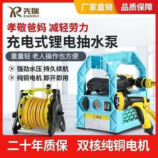 充电式抽水泵小型手提式锂电抽水神器自吸不插电高压灌溉洗车浇花