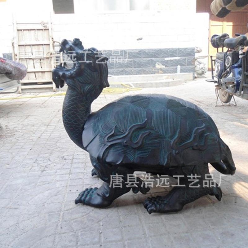 铸铜乌龟雕塑摆件 广场不锈钢喷水龙塑像 动物铜雕厂