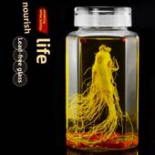 泡酒玻璃瓶10斤5斤人参泡酒罐带龙头磨砂口密封酒坛子专用酿酒瓶