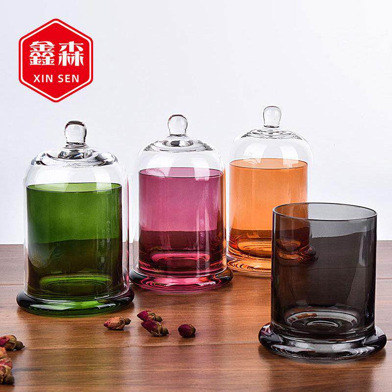 ins玻璃罩玻璃香薰蜡烛装饰摆件