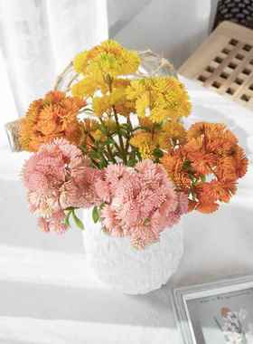 假花6头大花菜米仔果仿花多肉植物家庭装饰婚庆植物墙MW17680