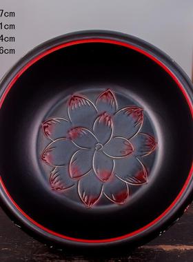 正品490景德镇陶摆瓷鱼缸 诗词缸鱼缸荷客厅装饰品件 金鱼锦鲤缸