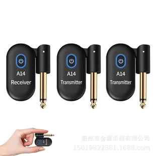 跨境A14无线传输吉他贝斯电吹管2.4接收器发射器6.35收发传输系统