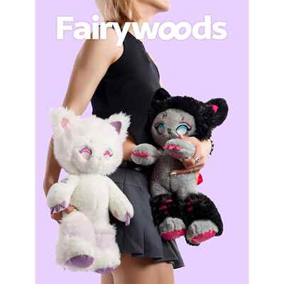 Fairywoods『甜心猫咪』玩偶公仔女生睡觉抱枕送情侣可爱毛绒摆件