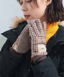 raybeamsmoonjerseygloves23aw羊毛，粗花呢针织手套