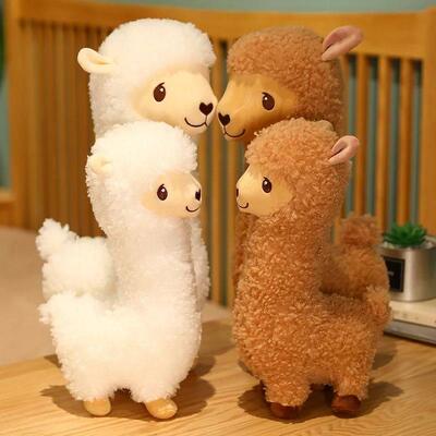 Furry Plush Llama Alpaca Plush Toy Stuffed Soft Long Plush