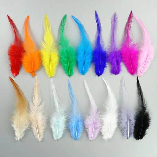 Wholesale Colored Chicken Feathers 10-15cm Natural Pheasant