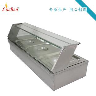 六保本B带M巧克力融化机多格组合炉锅QTX温汤池3全锈钢玻璃罩