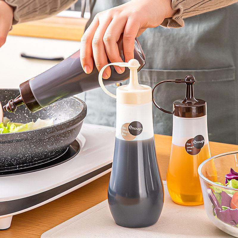 日本挤酱瓶沙拉番茄酱挤压瓶厨房酱料瓶挤蚝油蜂蜜分装调味罐