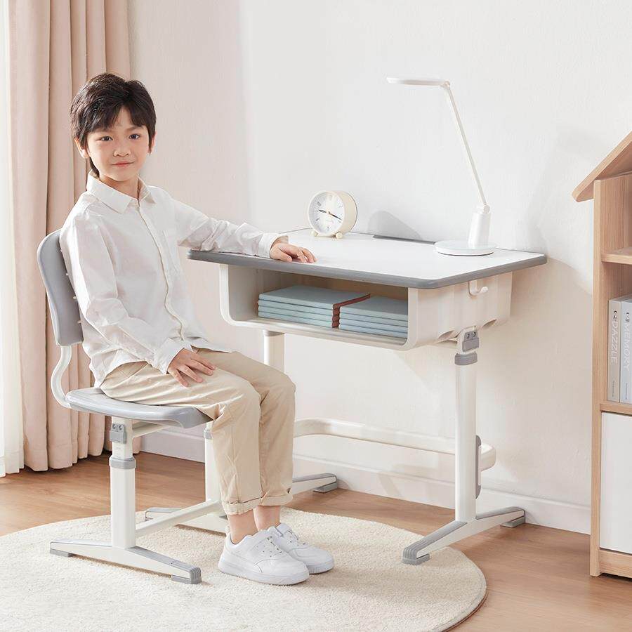 育才儿童学习桌可升降小学生家用书桌小尺寸户型简易写字桌课桌椅