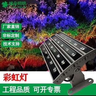 绿朵照明LED彩虹灯直销文旅亮化灯具七彩照树灯长方形彩虹灯