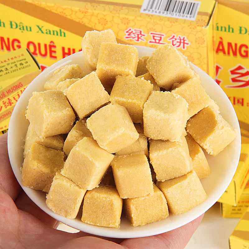 越南绿豆糕老式正宗金龙故乡绿豆饼独立传统糕点特产大零食小休闲