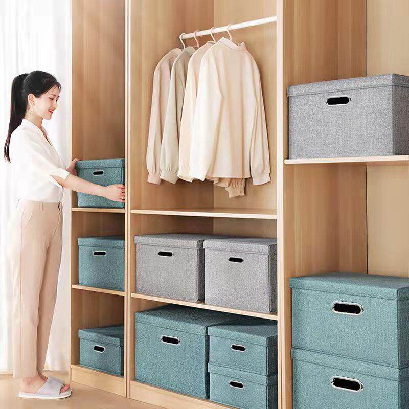 收纳箱布艺可折叠收纳盒衣服整理箱玩具加厚衣物家居衣柜箱收纳柜