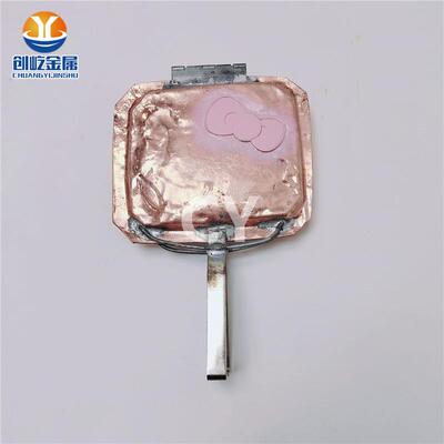 TM003五金铜模夹具u底漆卡扣玩具蝴蝶结图案遮盖金喷漆工具属件喷