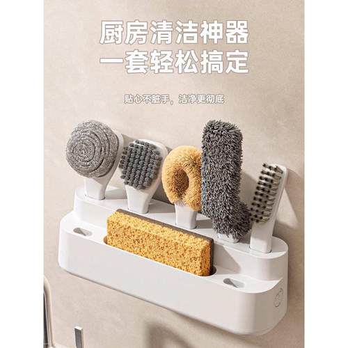 厂家直销刷锅洗碗家用天然椰棕长柄刷厨房清洁刷子多功能工具套装