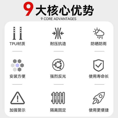 弹性分道AJJ指通示标识TU机非分流标超志强级反光膜交道路P高速