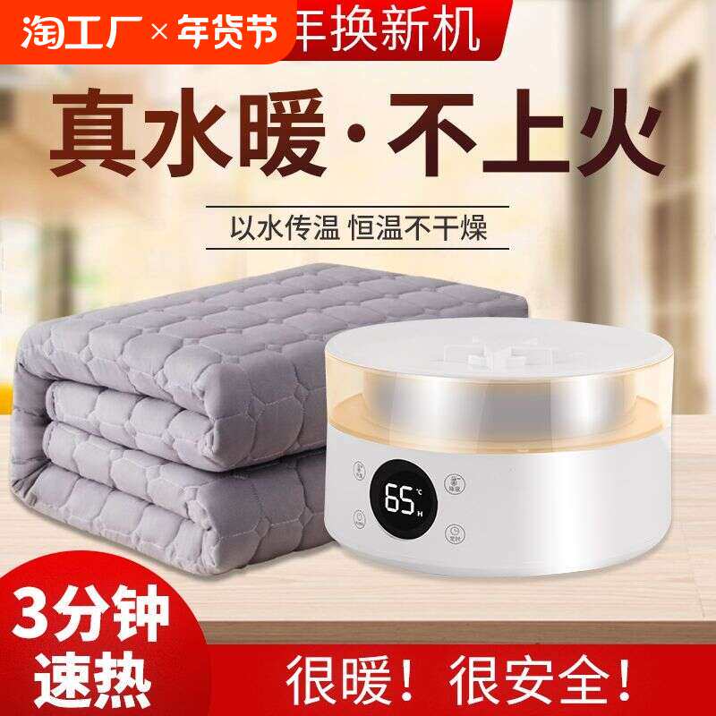 水暖电热毯双人水循环加热单人电褥子2024水暖炕电水热毯热水暖毯