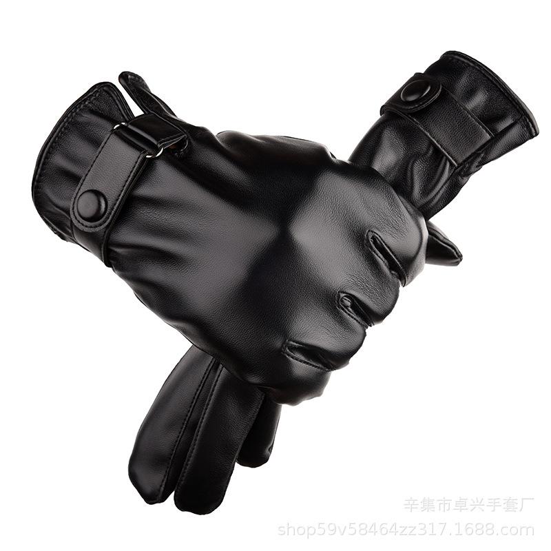 初中生骑车手套青少年摩托车专用手套手套男士冬季保暖触摸屏手套
