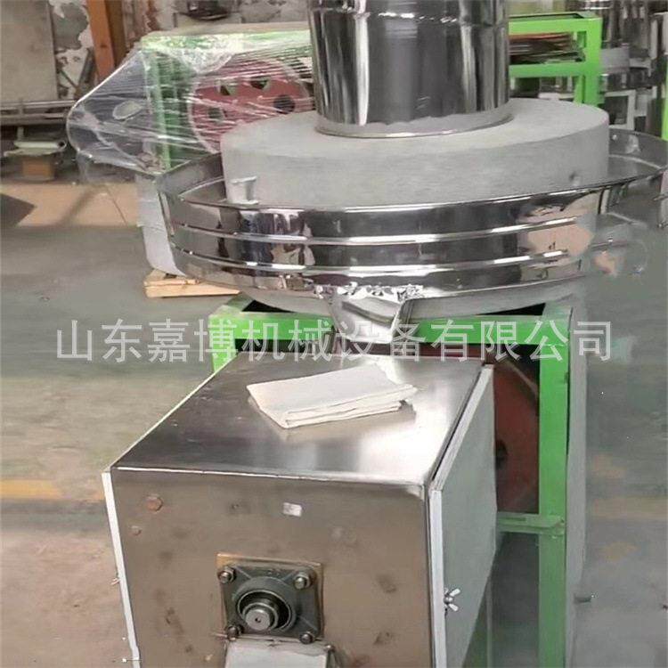 60型电动面粉石磨打木箱出口型 玉米小麦麸皮分离电动石磨机 220v