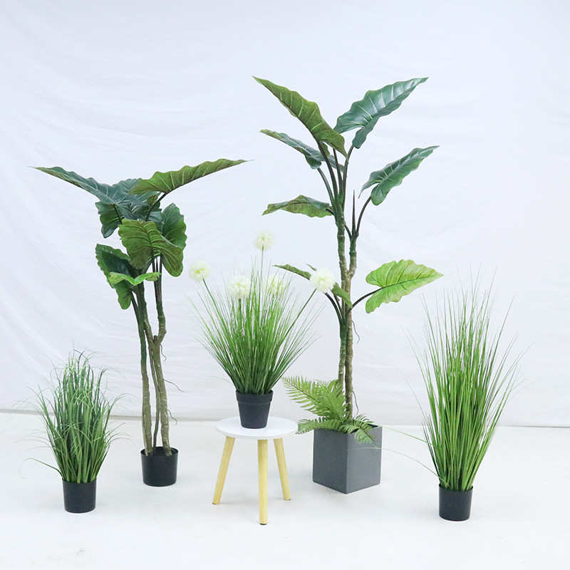 仿真龟背叶绿植物盆栽摆件设龟背室内客厅大型落地北欧装饰