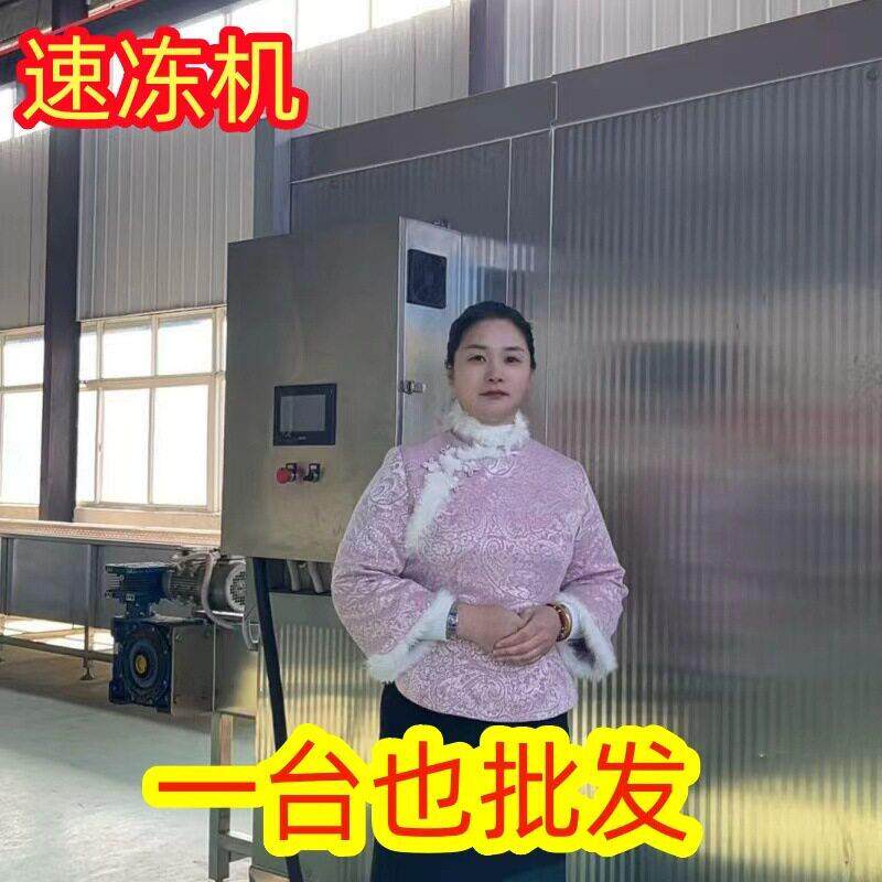 一吨氟利昂速冻515隧道专鸡鸭分割品冷冻用流线水乡镇屠宰场设备