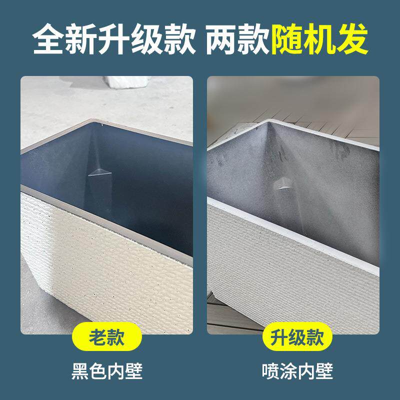长方形花盆户外种植家用阳台庭院绿植特大号塑料树脂景观移动花箱