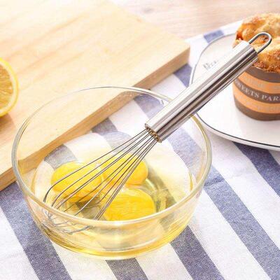 Egg Whisk Stainless Steel Kitchen Wire Balloon Milk Beater