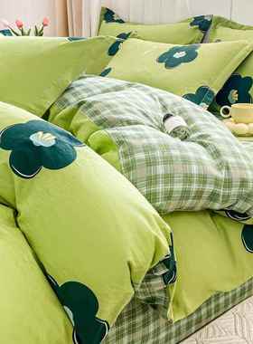 四套纯棉全HEC棉22件05年款床上用品床单被套学生4夏新天宿舍三件