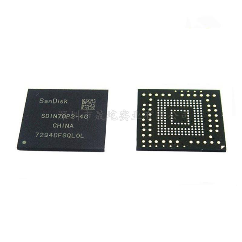 SDIN7DP2-4G 153球闪迪EMMC4.5 字库存储芯片4GB 全新原装