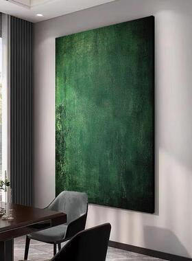翡绿高》级壁感《简约客厅玄关背景墙装饰画深绿ELI色艺术挂画肌
