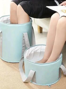 1pc Portable Collapsible Foot Bath Basin with Handles Perfec