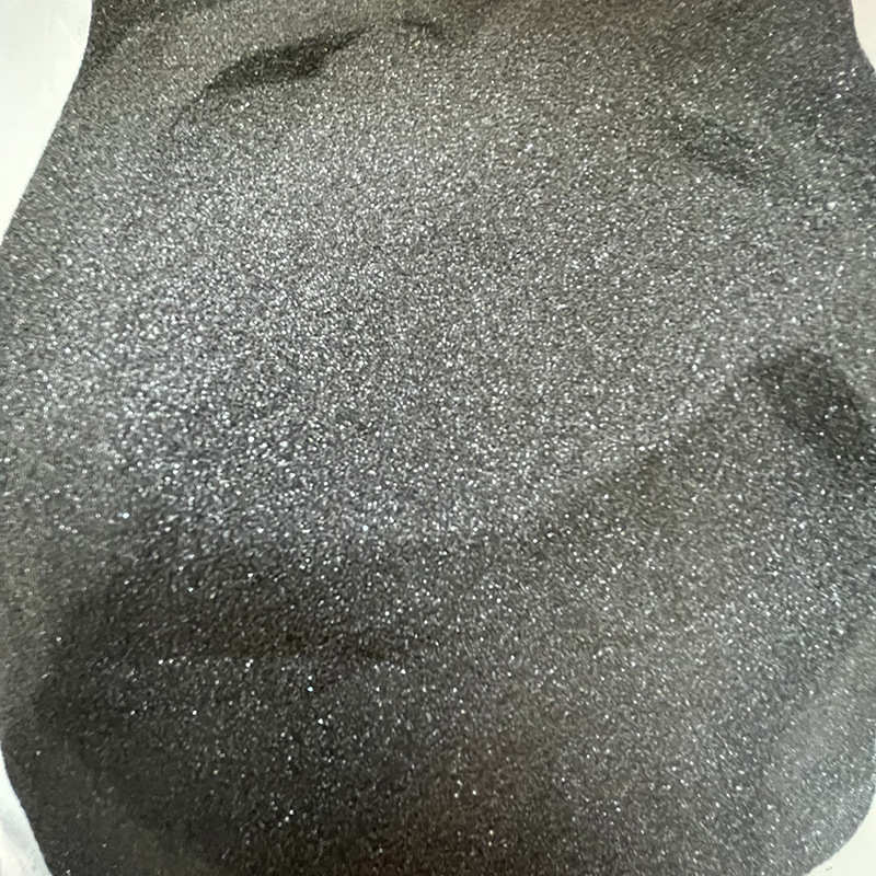 WS供应表面处理用金刚砂水切割砂除锈用金刚砂地坪跑道用亮黑砂