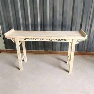 Hx1式 桌玄关国学中堂条案条几长靠条HWW墙边实木影中视道具供品桌